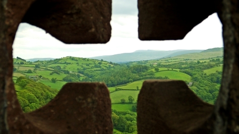 Widok z zamku Carreg Cennen